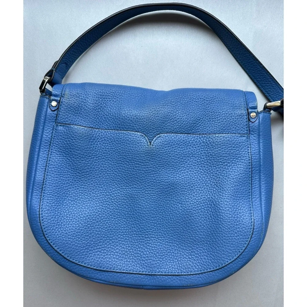 Kate Spade Roulette Small Saddle Crossbody Bag Deep Cornflower